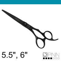 Pinin Q4 Ginger in Black Ergonomic Hairdressing Scissors