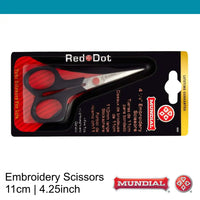 Mundial 4.25 inch Red Dot Embroidery scissors(11 cm)