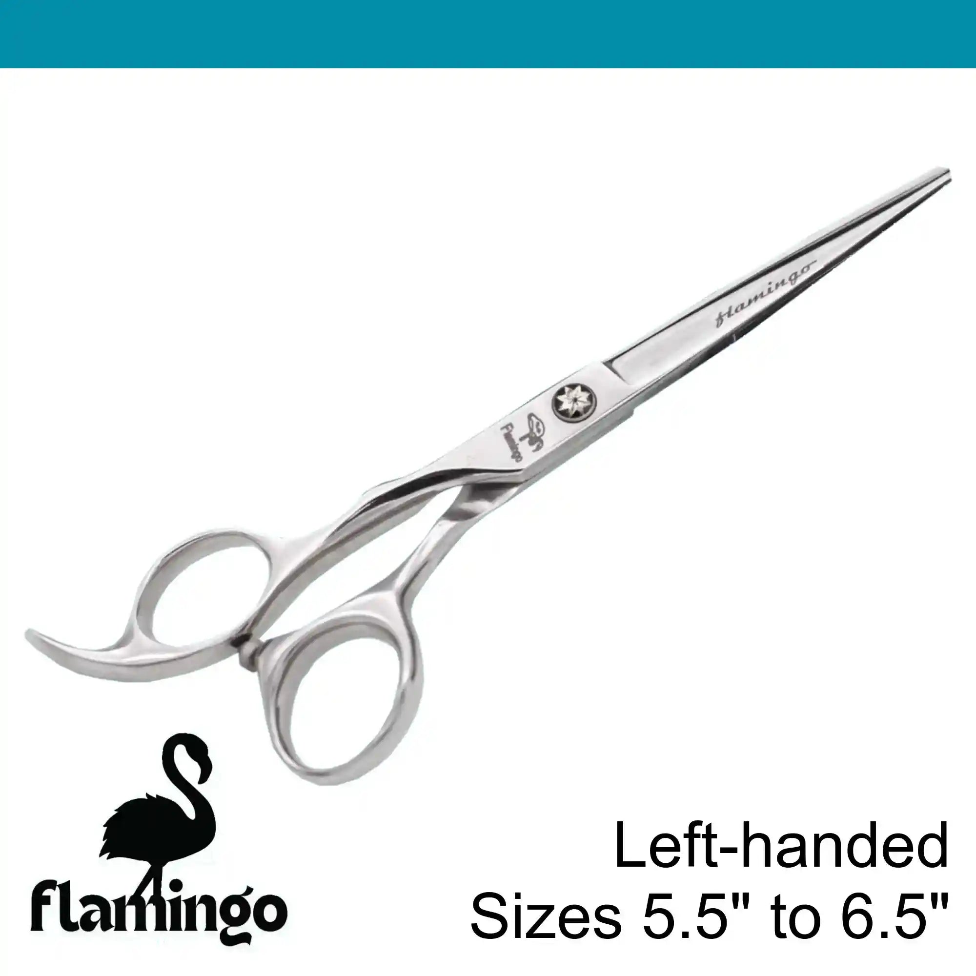 Flamingo Ergonomic Left-handed Hairdressing Scissors
