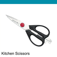 Mundial Kitchen Scissors Red Dot