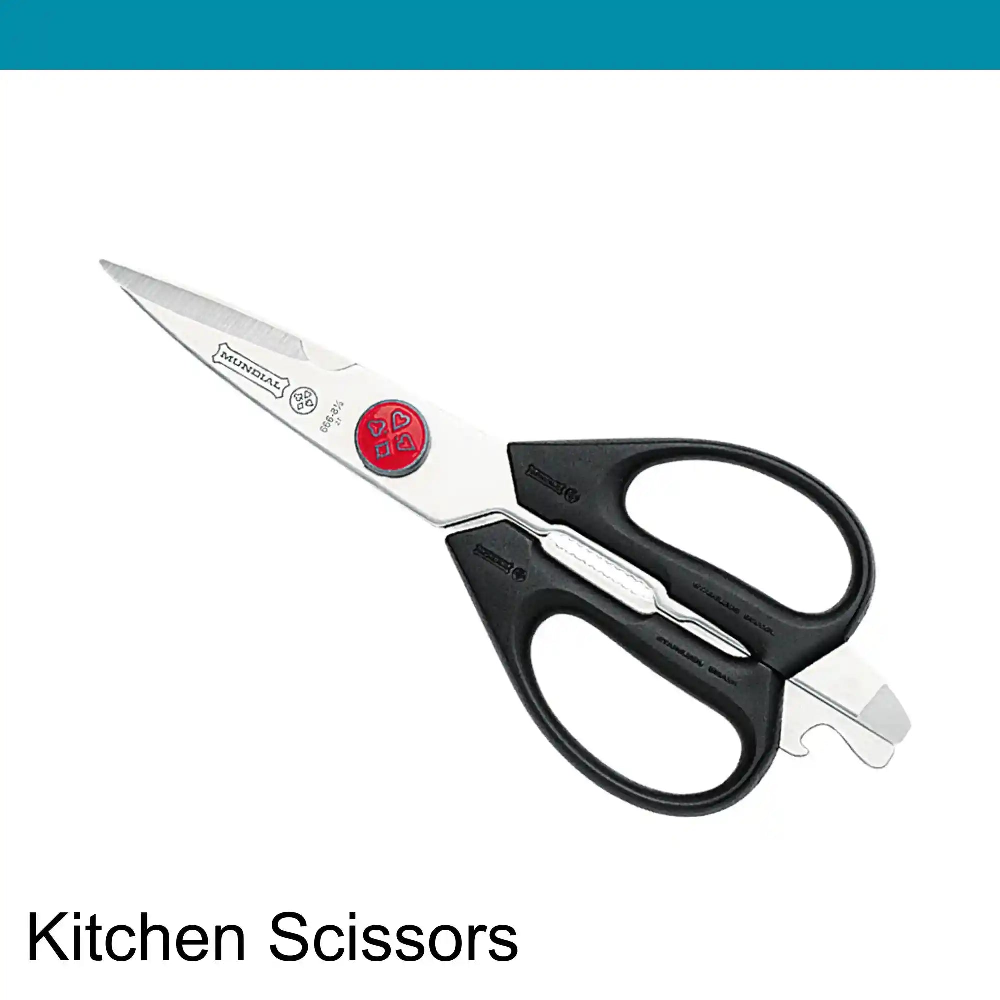Mundial Kitchen Scissors Red Dot
