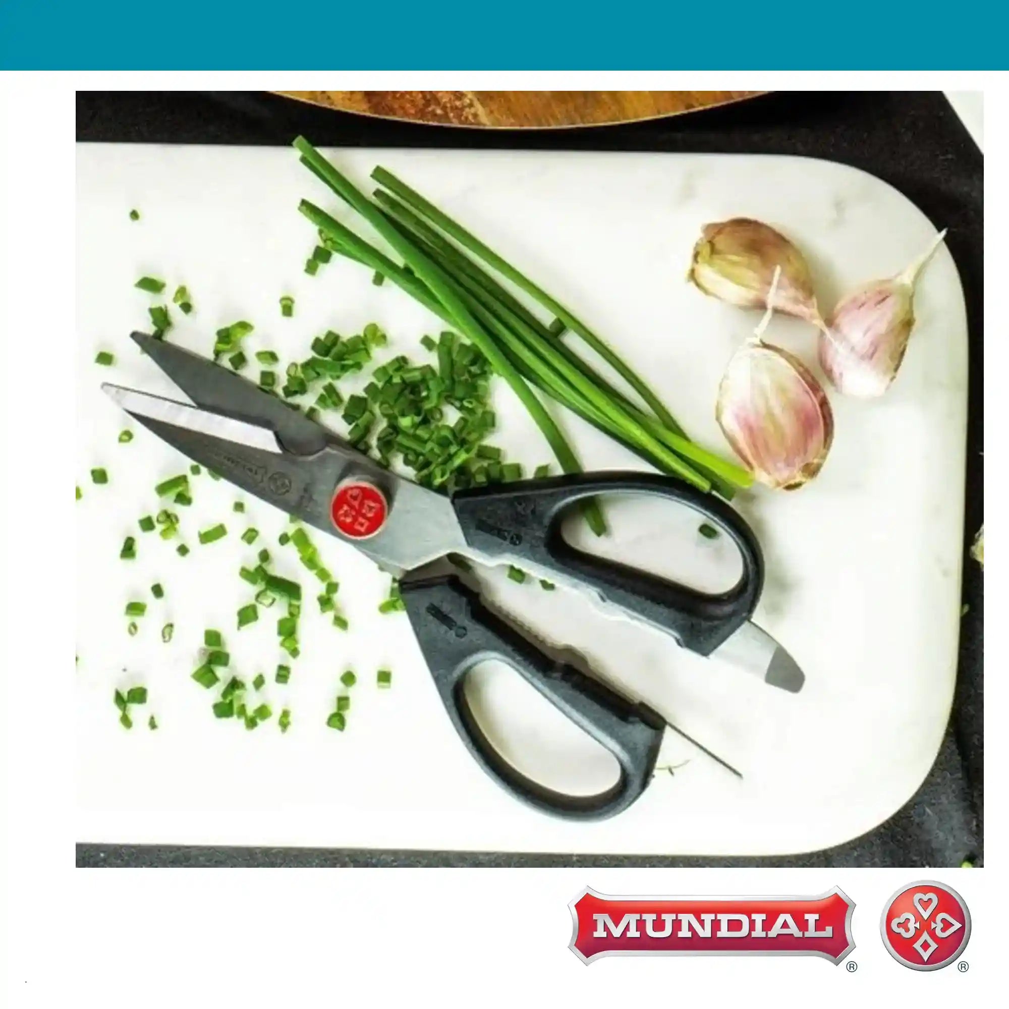 Mundial Kitchen Scissors Red Dot