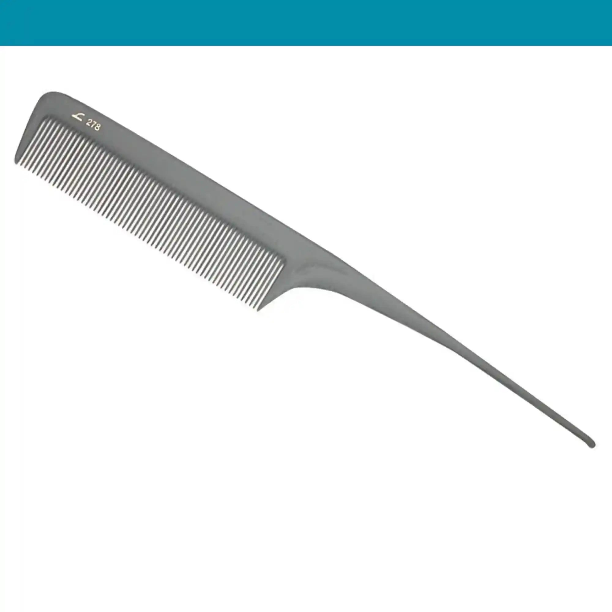 Leader Carbon #278 Curved Tail Comb 8½"