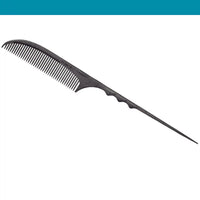 Leader Carbon #801 Curved Ridge Tail Comb 8½"