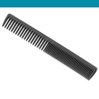 Leader Carbon #820 Long Textured Ridge Comb 8"