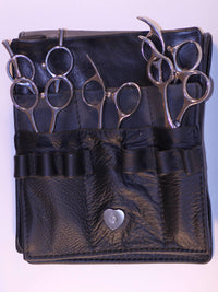 Leather Artisan Handmade leather scissor pouch