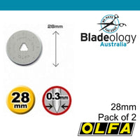Olfa 28 mm blades Rotary Cutter small (2 pack)