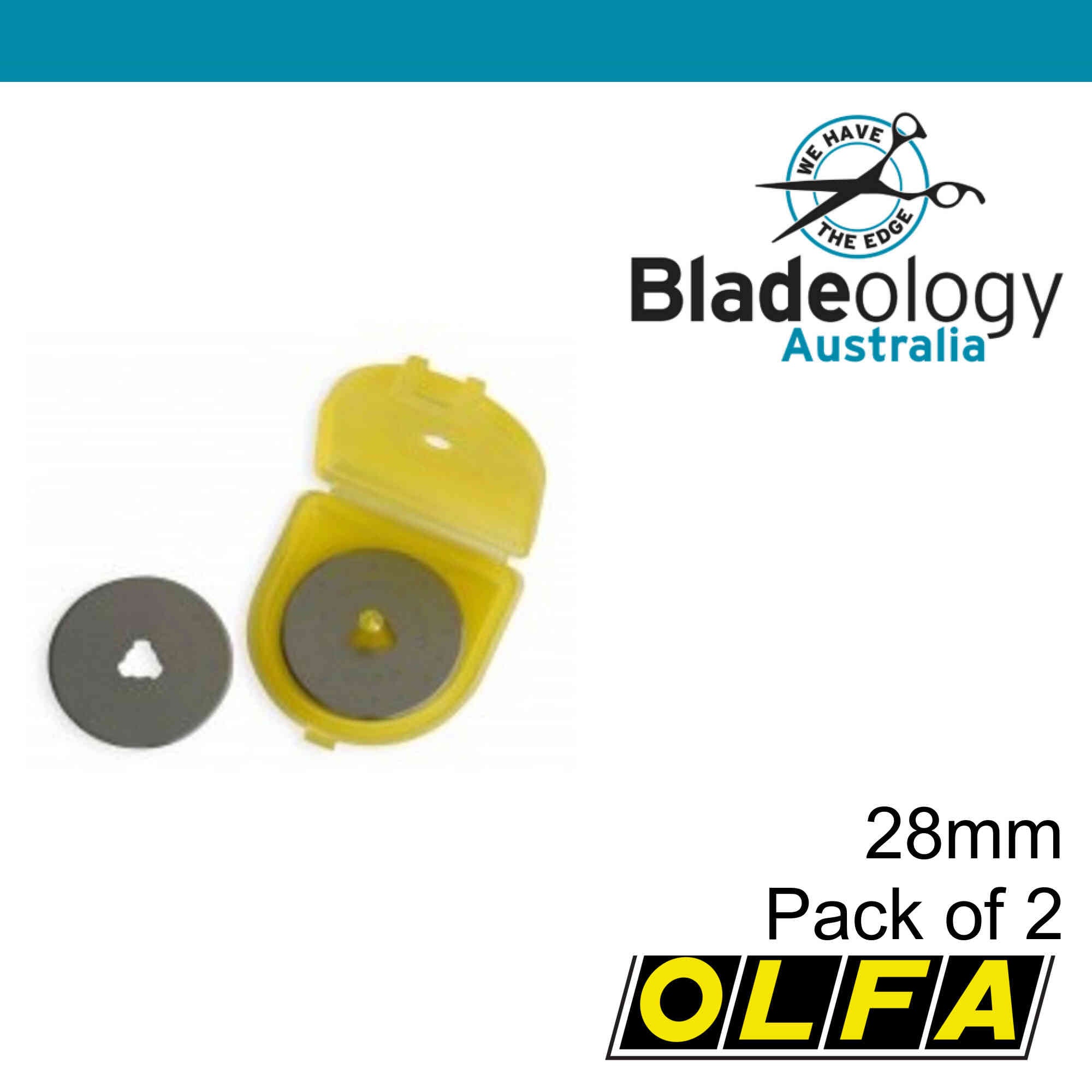 Olfa 28 mm blades Rotary Cutter small (2 pack)