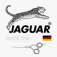 Jaguar White Satin Classic Scissors with micro serration