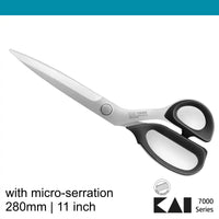 Kai 7280se 11 inch Serrated Tailoring Shears