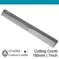 Leader Carbon #212 Tapered Cutting Comb 7"