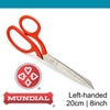 Mundial 8 inch left-handed Serra Sharp Scissors