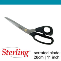 Sterling 11inch Serrated Tailor Shears Black Panther
