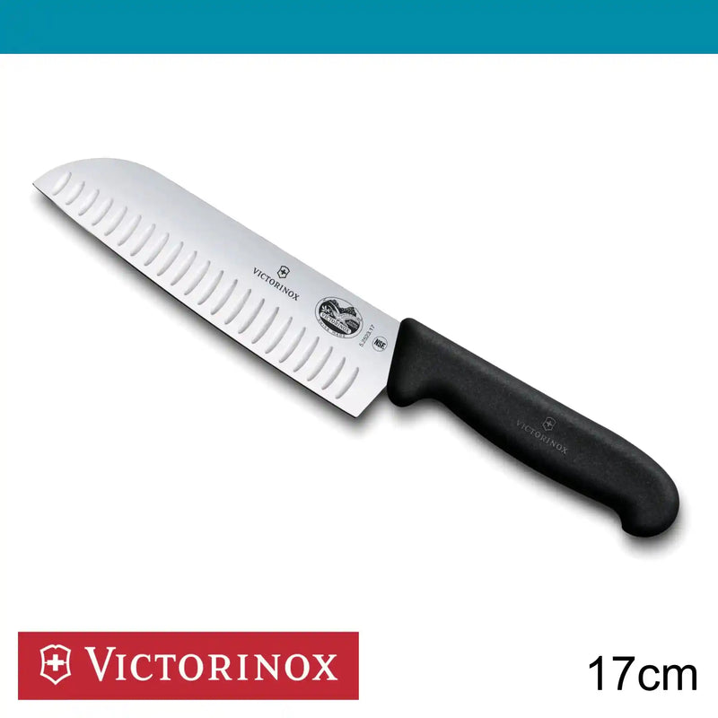 Victorinox Fibrox Santoku Knife- Fluted Edge 17 cm