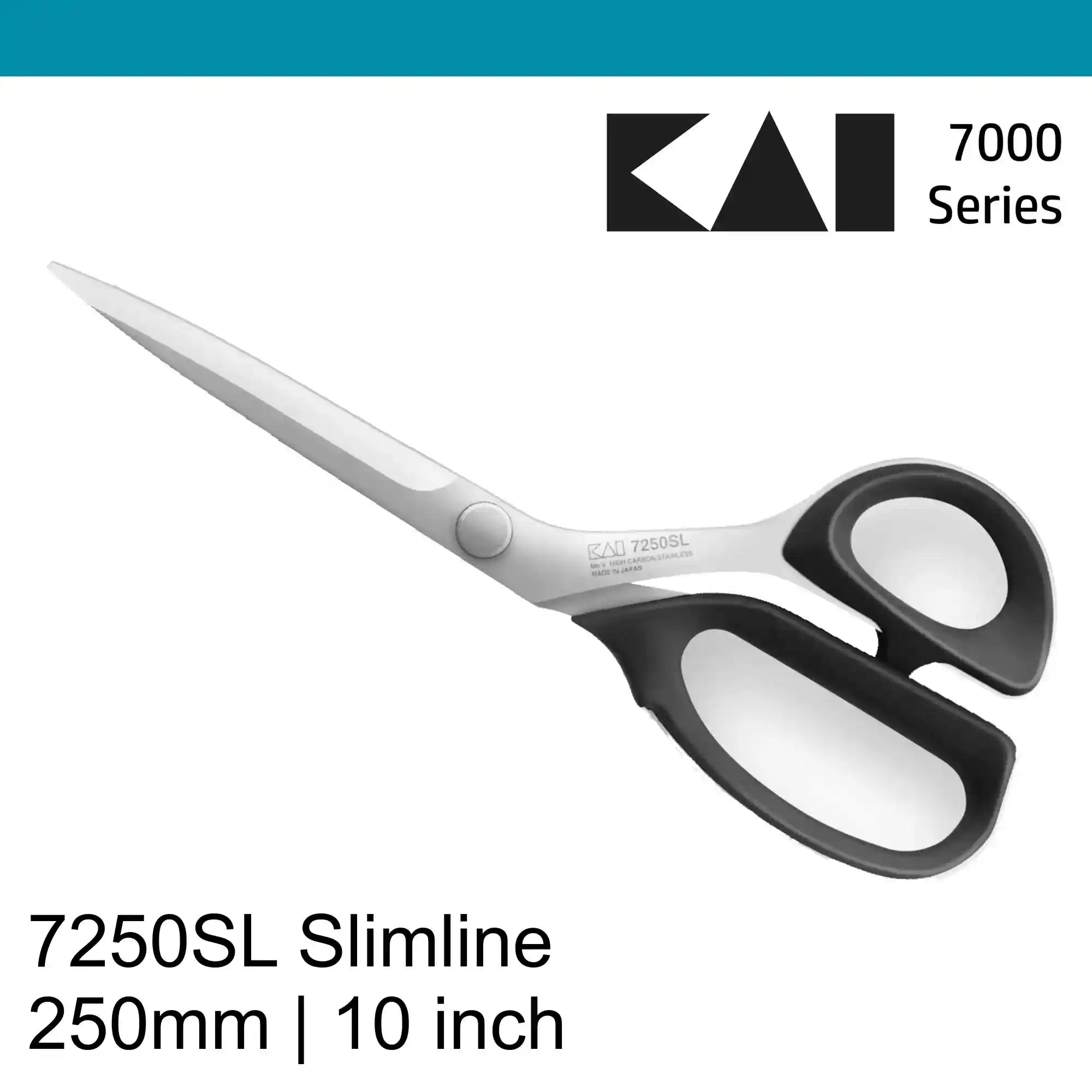 Kai 7250SL 10 inch SlimLine Professional Fabric Shears (25 cm)