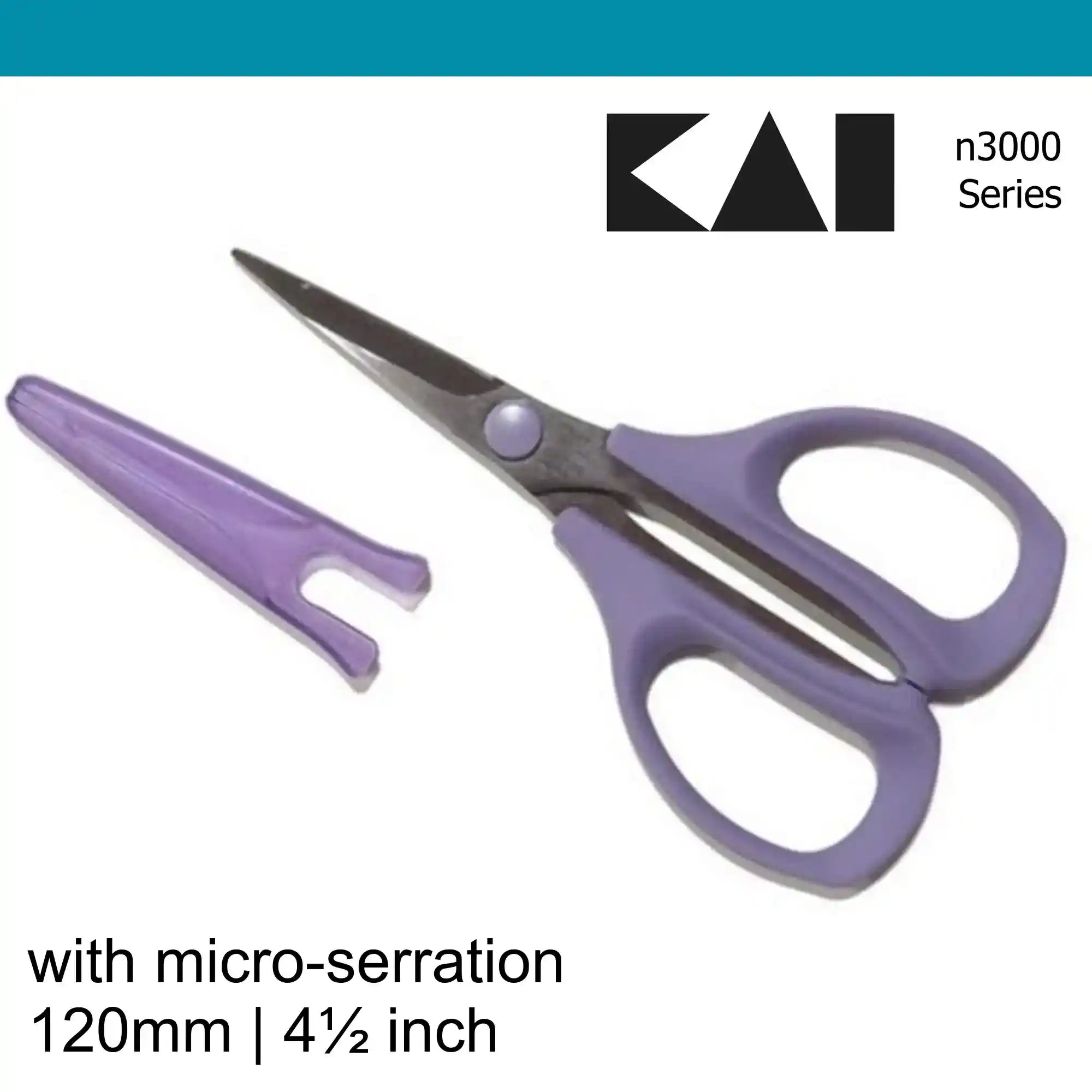 Kai n3120se Patchwork embroidery serrated scissors 120 mm