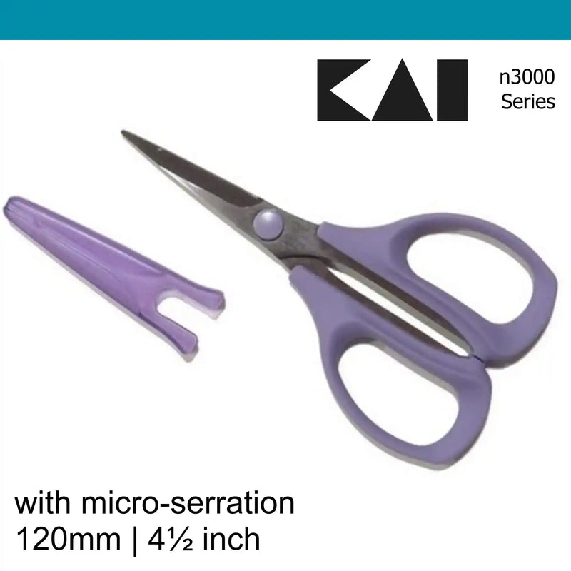 Kai n3120se Patchwork embroidery serrated scissors 120 mm