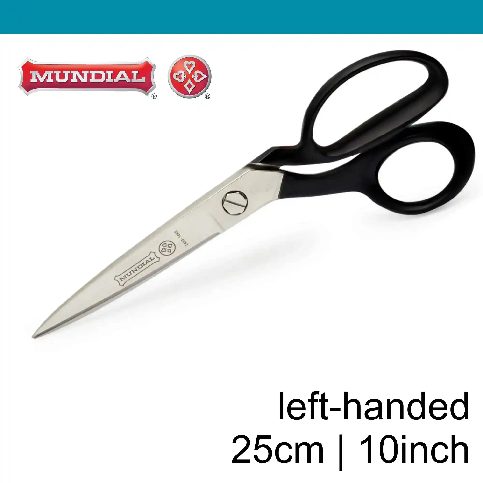 Mundial 10 inch Left-handed Tapered Tailor Shears (25 cm)