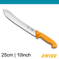 Swibo Butchers Knife- wide tip stiff blade 25 cm