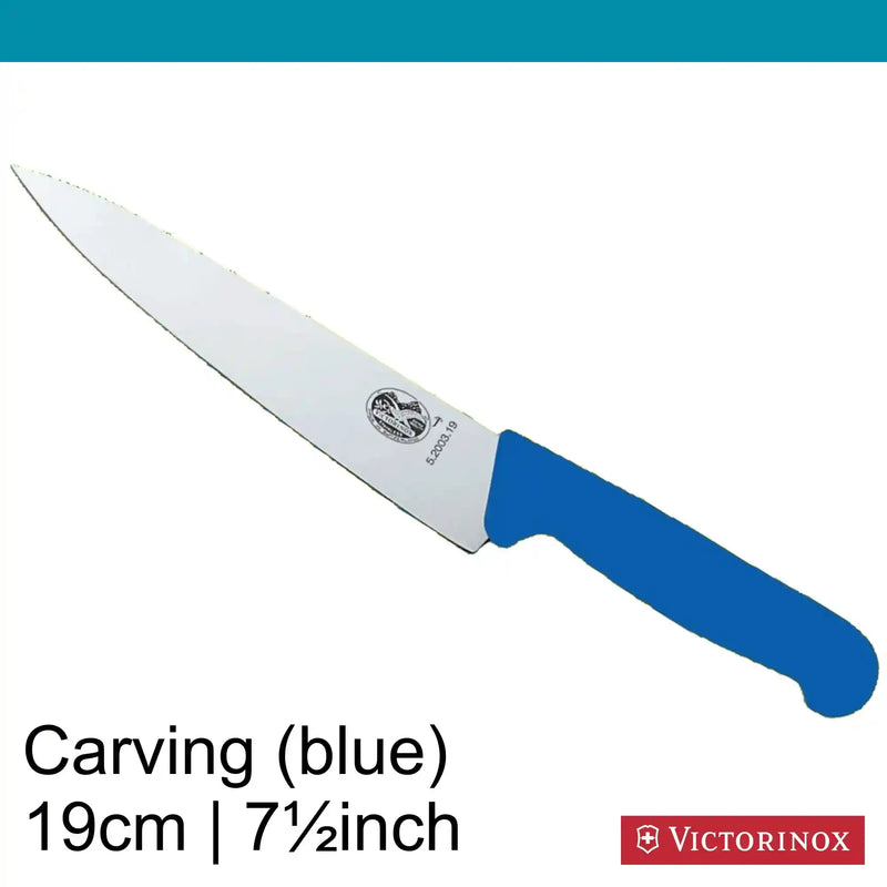 Victorinox Fibrox Carving Knife 19 cm in Blue