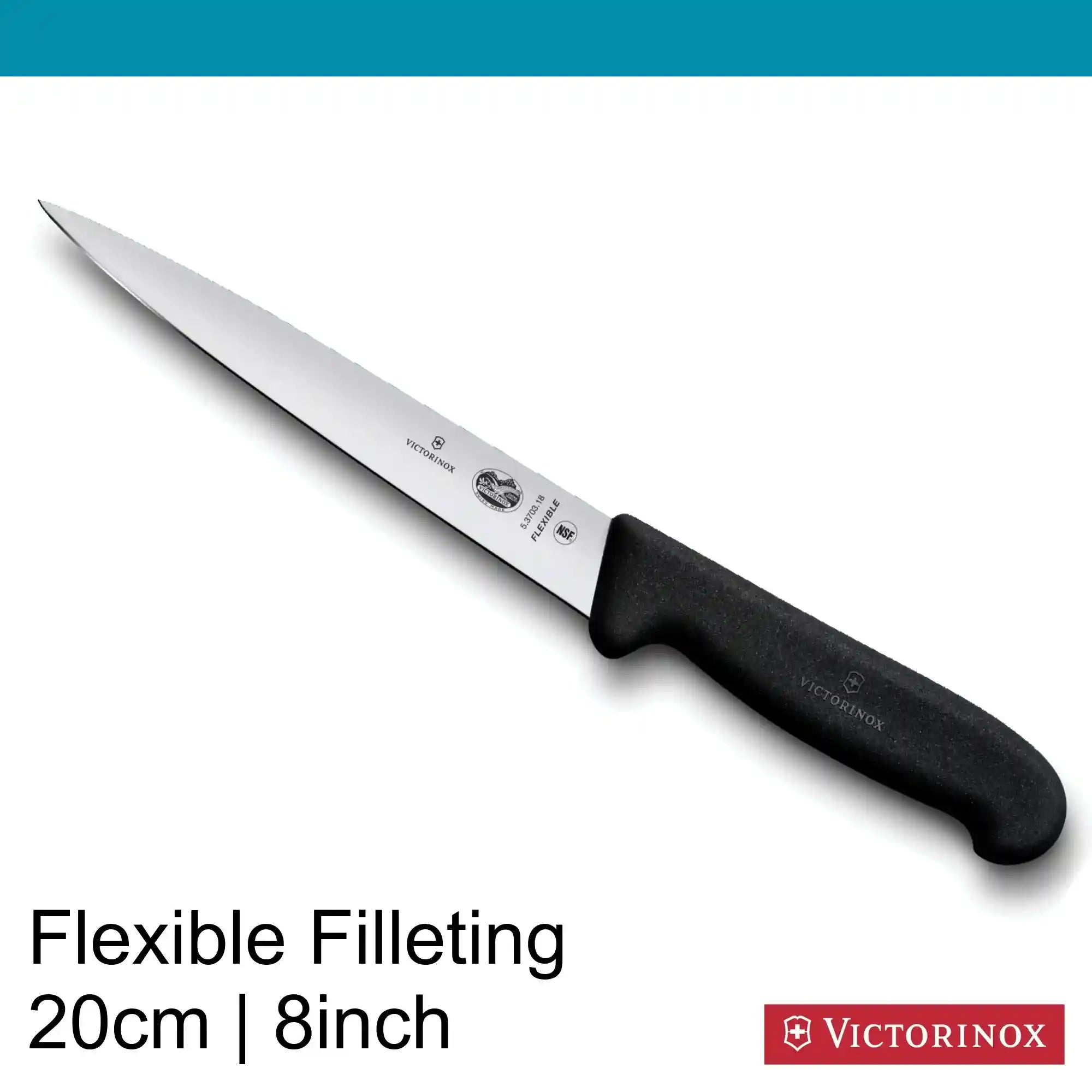 Victorinox Fibrox Fillet Knife- Flexible Blade 20 cm