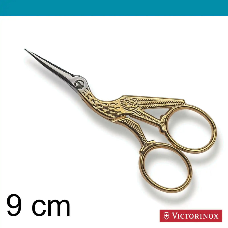 Victorinox Stork Embroidery Scissors Gold Plated 9cm