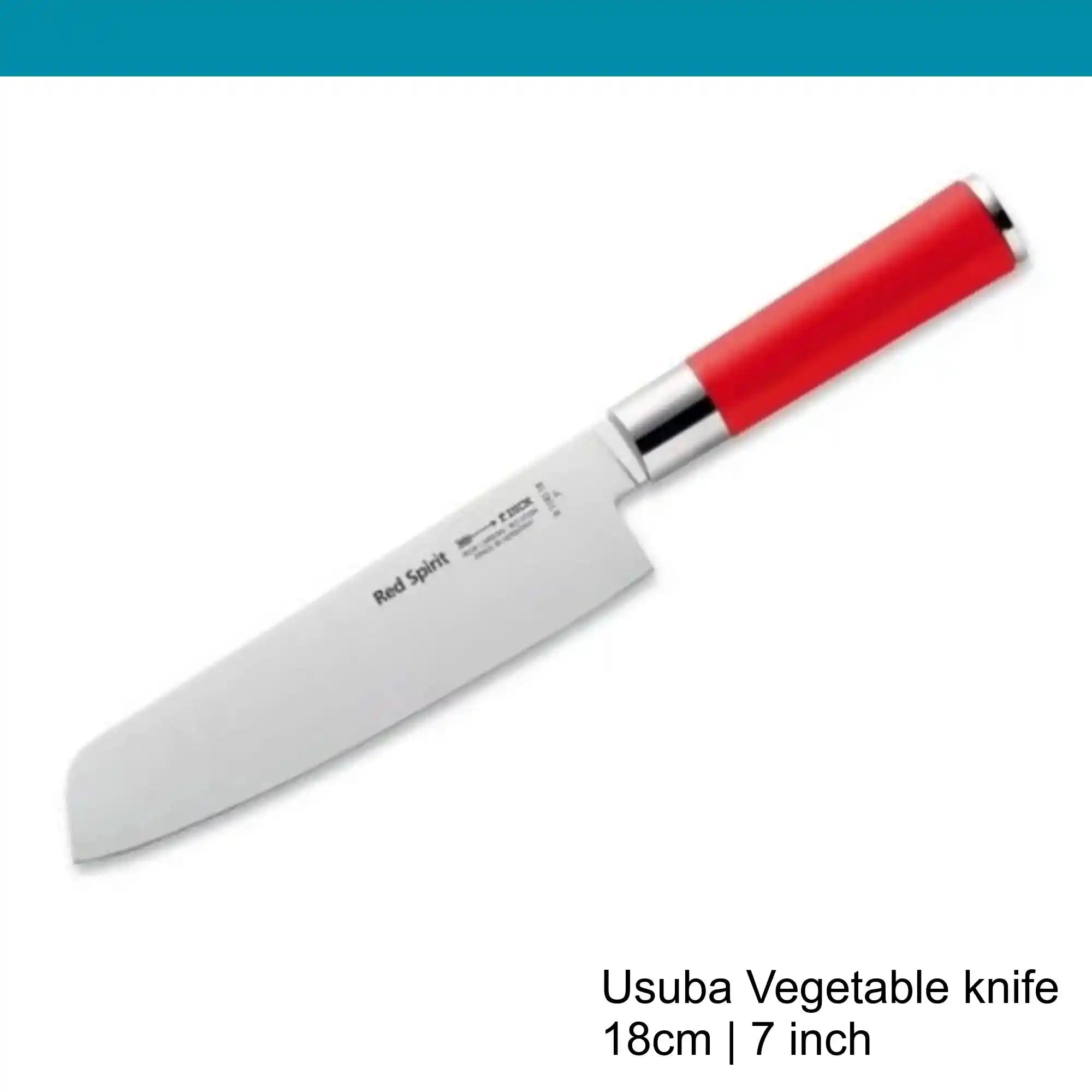 F.Dick Red Spirit Usuba Vegetable Knife, 18 cm