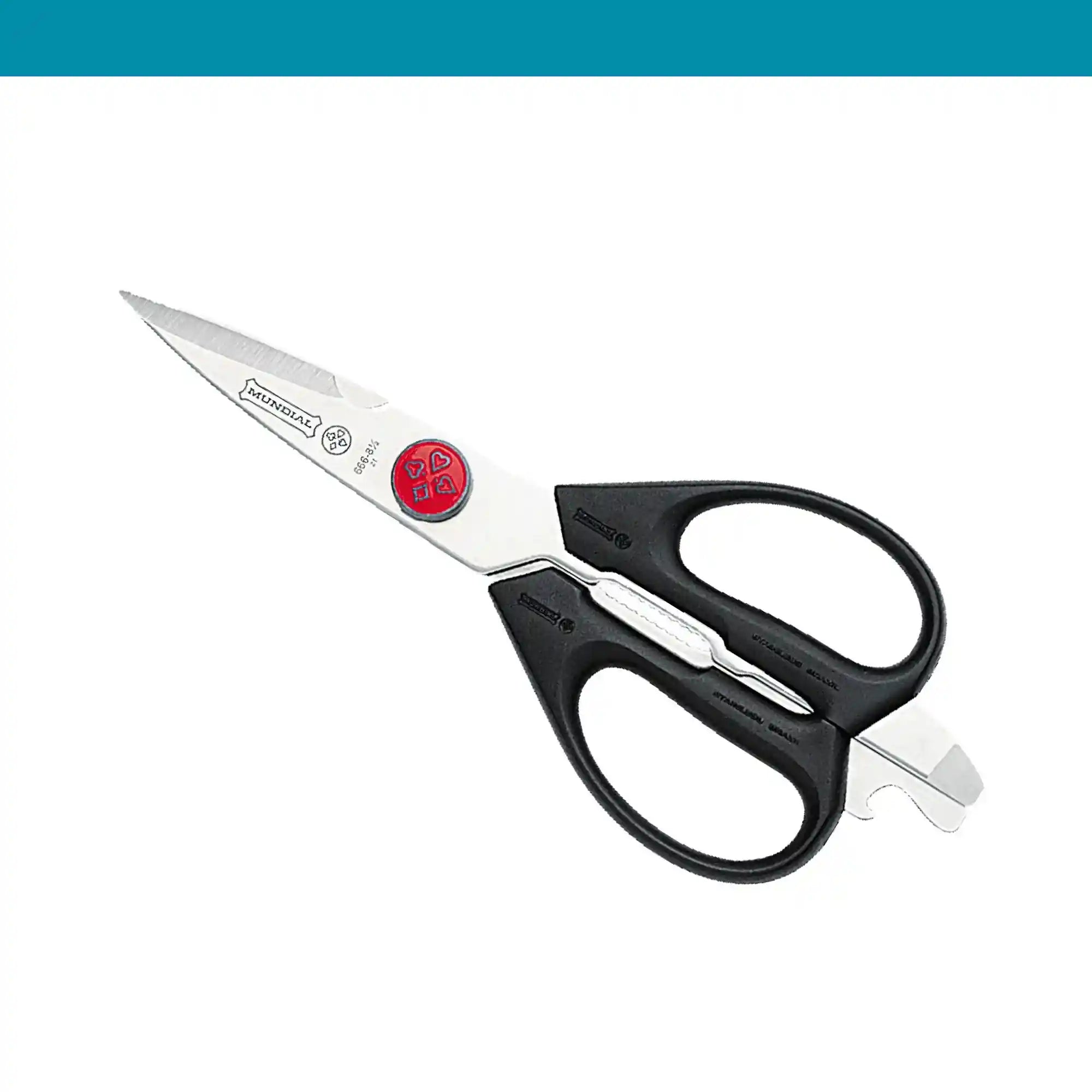 Mundial Kitchen Scissors Red Dot