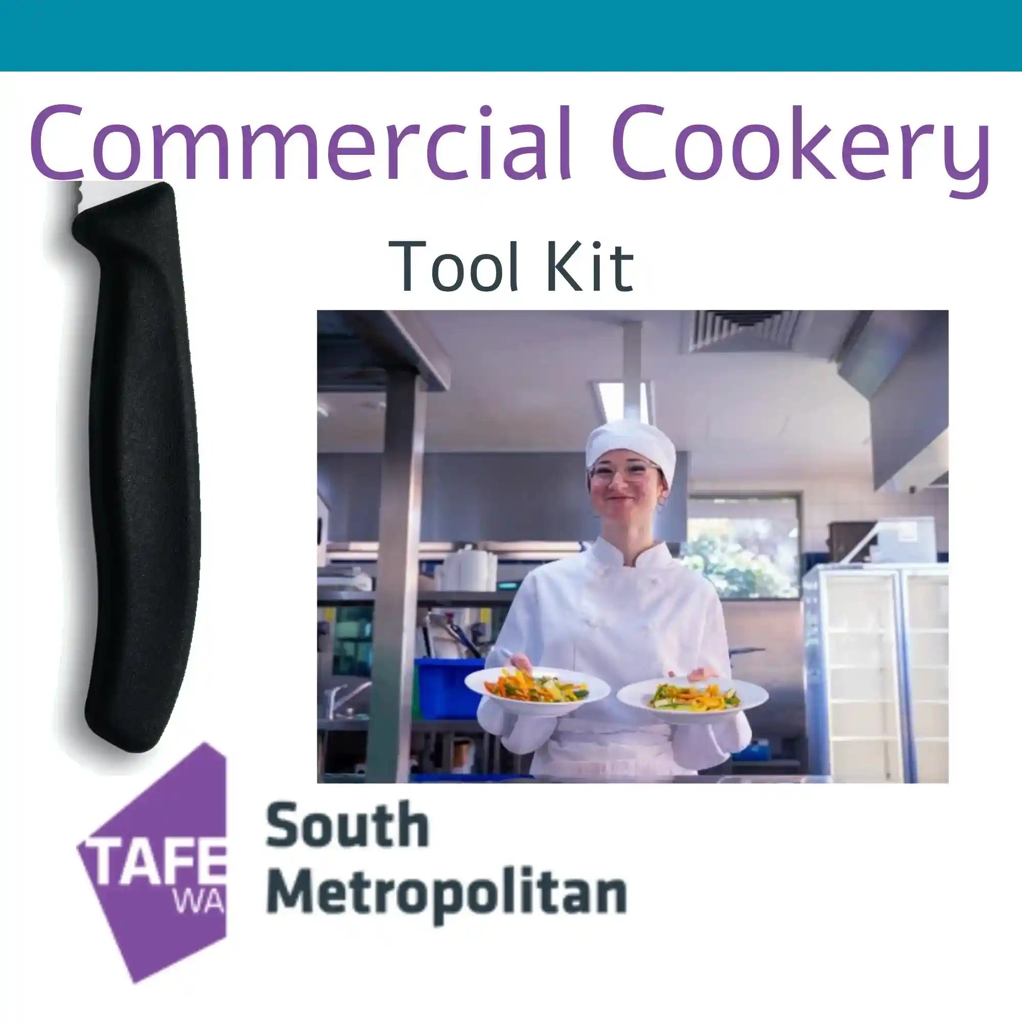Commercial Cookery Kit BLACK (SM TAFE)
