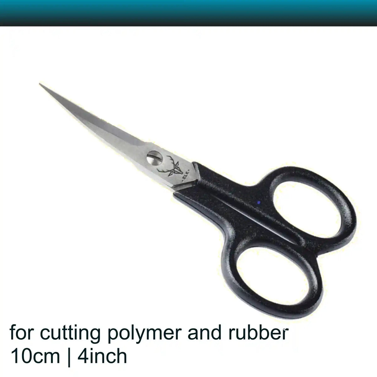 Elk Curved Pointed Polymer scissors 10 cm