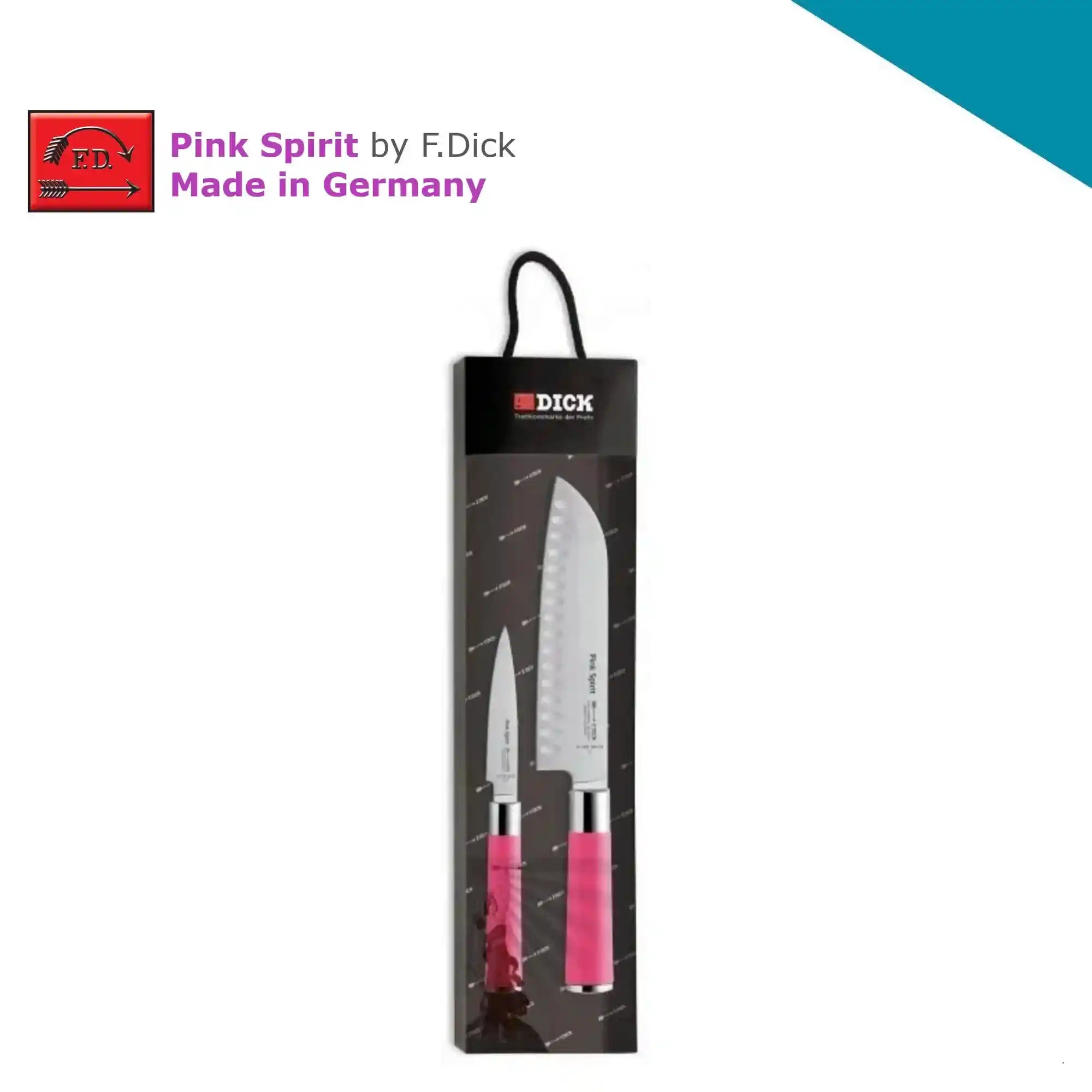 F.Dick Pink Spirit Knife Set, 2pc