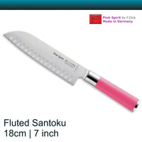 F.Dick Pink Spirit Santoku 18 cm Fluted Knife