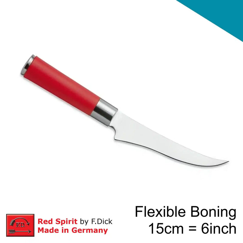 F.Dick Red Spirit Boning Knife, Flexible 15cm
