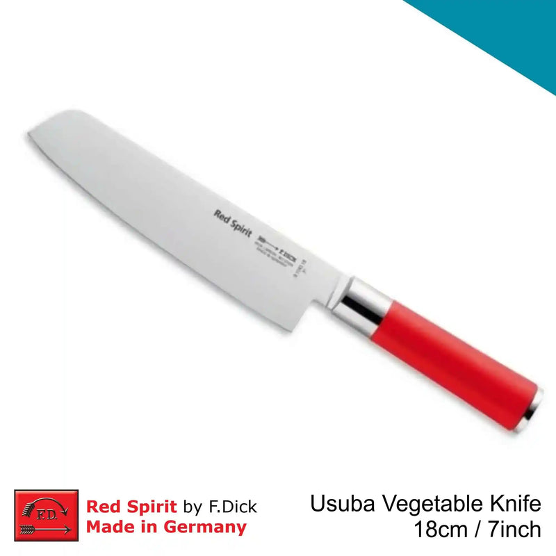 F.Dick Red Spirit Usuba Vegetable Knife, 18cm