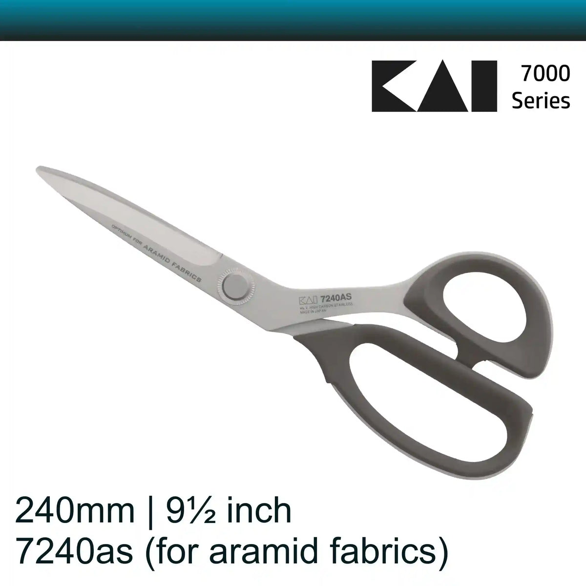 Kai 7240as Serrated Shears for Kevlar, Aramid, Fibreglass