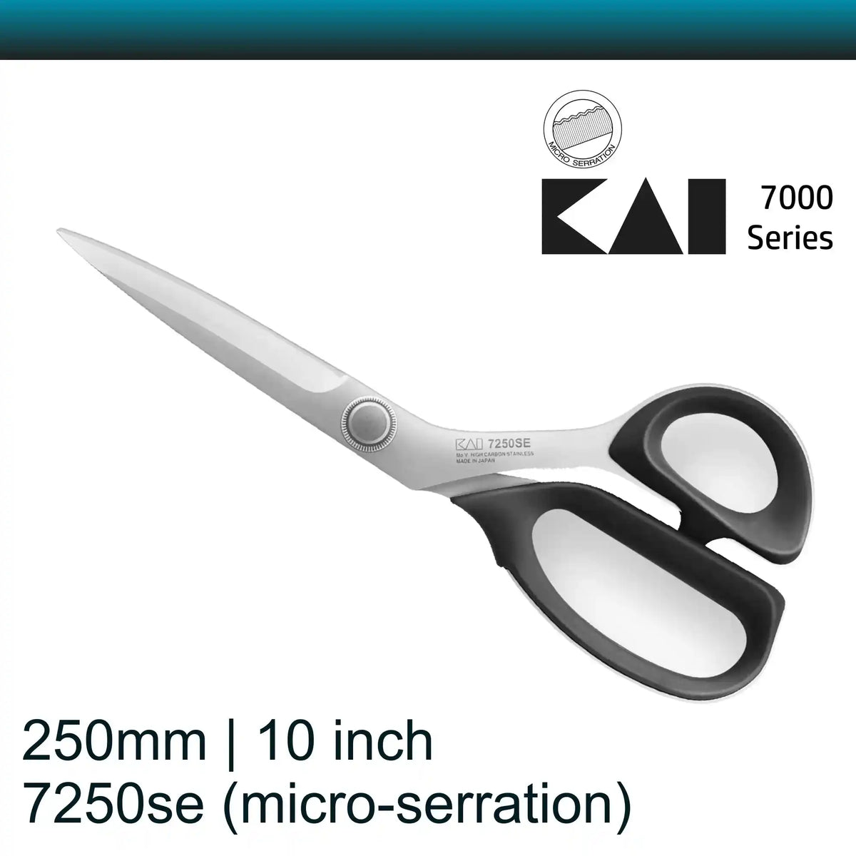 Kai 7250se 10 inch Dressmaking Shears Serrated