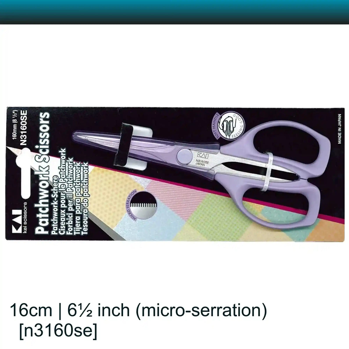 Kai n3160se Patchwork serrated scissors 160 mm