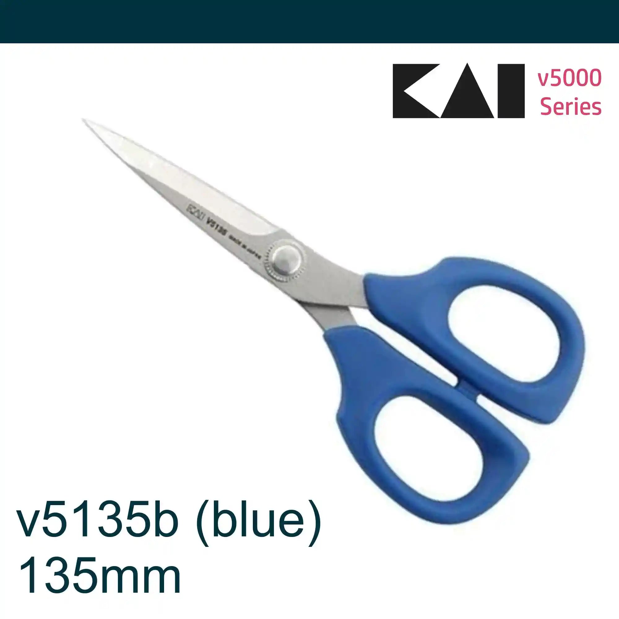 Kai v5135 5.5 inch BLUE Embroidery Scissors