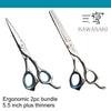 Kawashki 2pc ergo Hairdressing Scissor Ergo bundle