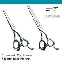 Kawashki 2pc ergo Hairdressing Scissor Ergo bundle