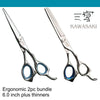 Kawashki 2pc ergo Hairdressing Scissor Ergo bundle