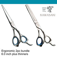 Kawashki 2pc ergo Hairdressing Scissor Ergo bundle
