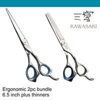 Kawashki 2pc ergo Hairdressing Scissor Ergo bundle