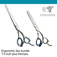 Kawashki 2pc ergo Hairdressing Scissor Ergo bundle