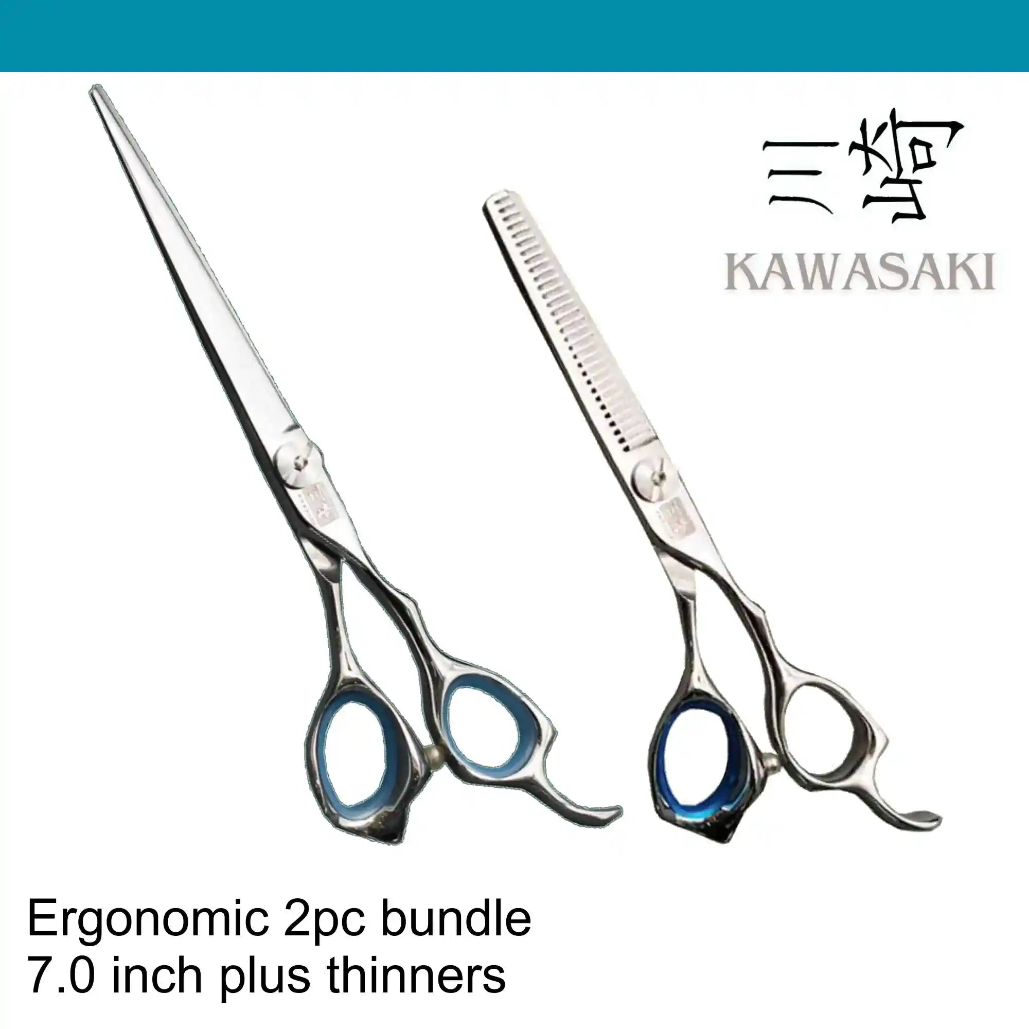 Kawashki 2pc ergo Hairdressing Scissor Ergo bundle