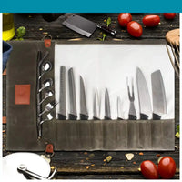 Chef Knife Bag (10 pockets) Canvas