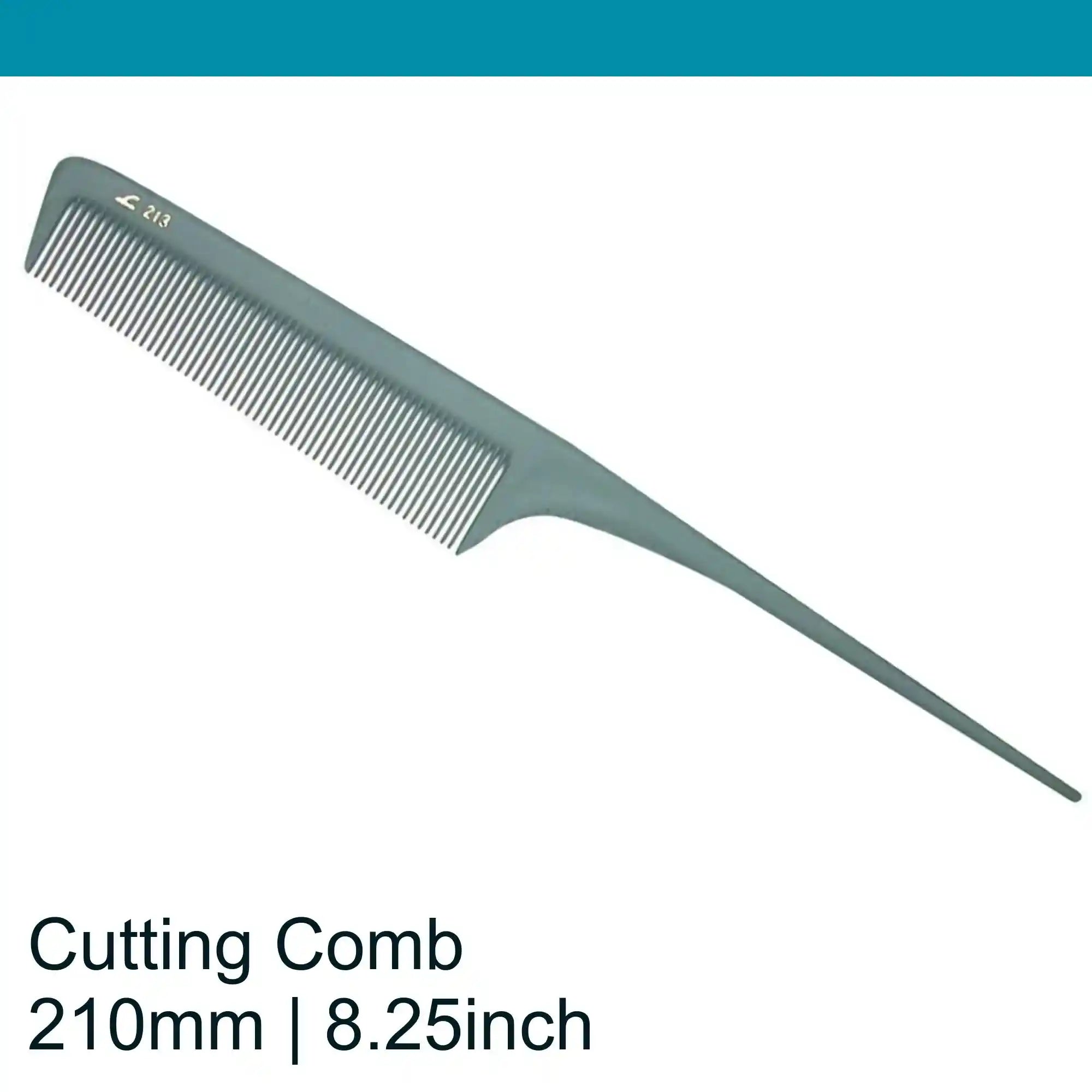 Leader Carbon #213 Tapered Tail Comb 8"