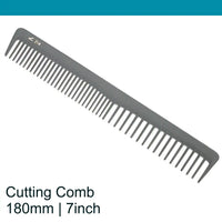 Leader Carbon #214 Wide Teeth Cutting Comb 7"
