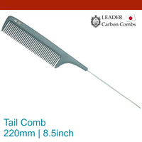Leader Carbon #257 Metal Tail Comb 8½"
