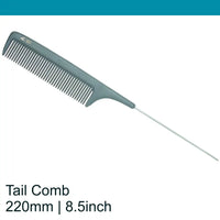Leader Carbon #257 Metal Tail Comb 8½"
